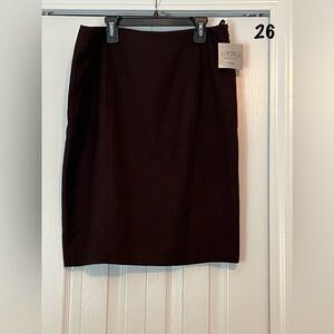 Kasper separate size 6 petite brown, mini skirt straight